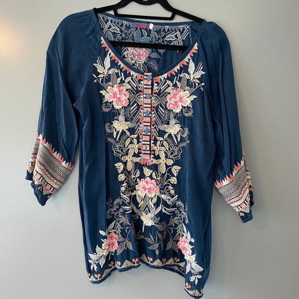 Johnny Was Embroidered Blouse